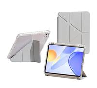 Bueuwe Coque Clavier pour Huawei MatePad Mini 8,8 Pouces, avec Support pour Apple Pencil, Coque Rigide Transparente à Rabat en Y,Space Grey