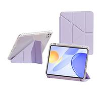 Bueuwe Coque Clavier pour Huawei MatePad Mini 8,8 Pouces, avec Support pour Apple Pencil, Coque Rigide Transparente à Rabat en Y,Imperial Purple