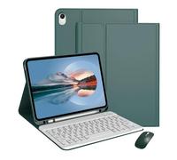 Bueuwe Coque Clavier pour iPad Pro 11 Pouces M5 2025 / M4 2024, Clavier Bluetooth sans Fil Amovible, Souris Bluetooth,Midnight Green
