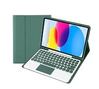 Bueuwe Étui avec clavier Bluetooth avec pavé tactile, porte-crayon, pour iPad 9,7" 6e génération 2018, iPad 5e génération 2017, iPad Air 2/1, Pro 9,7", vert foncé