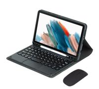 Bueuwe Étui avec Clavier pour Samsung Galaxy Tab A9 8,7 Pouces - Trackpad Multi-Touch, Clavier sans Fil Amovible - Étui Folio pour Tablette,Noir