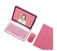 Bueuwe Étui clavier fin et léger avec porte-crayon pour iPad Pro 13" M5, M4/Air 13"/Pro 12,9" 6e 5e 4e 3e génération, clavier Bluetooth magnétique sans fil amovible, rouge coing