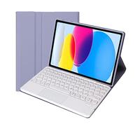 Bueuwe Étui clavier pour Xiaomi Pad 5/5 Pro, clavier magnétique amovible avec pavé tactile, support multi-angle, violet