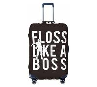 Buewutiry Floss Like A Boss Housse de protection pour bagages de 45,7 à 81,3 cm Lavable, Noir , M