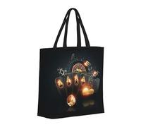 Buewutiry Grand sac fourre-tout pour femme - Sac fourre-tout réutilisable avec fermeture éclair, sacs de plage pour femmes, sac créatif pour maman casino pour maman, adapté pour l'hôpital, la plage