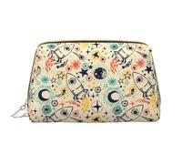 Buewutiry Grande trousse de maquillage de voyage - Rockets Trousse de toilette portable en cuir PVC pour femme avec fermeture éclair, trousse de soins de la peau, trousse de toilette pour femme