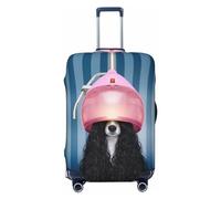 Buewutiry Housse de protection pour bagages de voyage - Chien dans un coiffeur lavable pour bagages de 45,7 à 81,3 cm, Noir , M