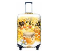 Buewutiry Housse de protection pour bagages de voyage - Honey Bee Housse de valise lavable pour bagages de 45,7 à 81,3 cm, noir, X-Large