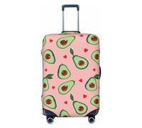 Buewutiry Housse de protection pour bagages de voyage - Motif avocat mignon n°1027 - Housse lavable pour bagages de 45,7 à 81,3 cm, Noir , x-large