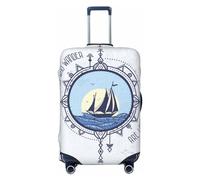 Buewutiry Housse de protection pour bagages de voyage - Not All Who Wander Are Lost5 Housses lavables pour valises de 45,7 à 81,3 cm, Noir , M
