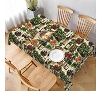 Buewutiry Nappe rectangulaire 89 x 140 cm - Motif imprimé vin rouge, pizza, nourriture, pique-nique, camping, extérieur, pour salle à manger, fête, ferme