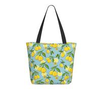 Buewutiry Sac fourre-tout de voyage pour femme - Léger citron mignon F sac à bandoulière sac d'infirmière sac à main de plage pour femme, grand sac fourre-tout tendance pour femme avec fermeture