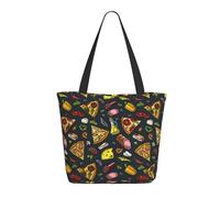 Buewutiry Sac fourre-tout de voyage pour femme - Sac à bandoulière léger pour jambon, poivre, pizza, sac d'infirmière, sac à main de plage pour femme, grand sac à main tendance pour femme avec
