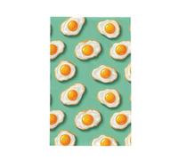 Buewutiry Torchons de cuisine - Torchons doux et lumineux avec imprimé d'œufs de dessin animé, absorbants, séchage rapide pour la cuisine, essuie-mains pour décoration d'intérieur avec cordon