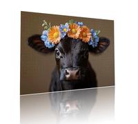 Bœuf Puzzle Adulte 5000 pièces Educa Puzzles Classiques Impossible Animal Je m'emmerdais Qualité Supérieure Mystery Challenge, avec Inclure Colle, pour Adultes et Enfants Jeu éducatif 105x156cm t-759