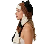 Bufanda Con Capucha - Gorro Cálido De Punto Con Orejas De Gato - Bufanda De Invierno De Dibujos Animados - Para Entusiastas De Los Deportes Esquiadores Snowboarders Excursionistas Corredores Comprador