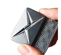 Bufccy Lightning Infinite Fidget Slider en métal magnétique Haptique Fidget Spinner Jouets pour adultes Soulagement de l'anxiété/TDAH/stress (gris argenté)