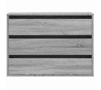 BUFEET Avec rangement Gris - LEMON® Commode d'angle pour chambre - Sonoma gris - 80x41x58cm - Bois d'ingénierie 344 - Soldes