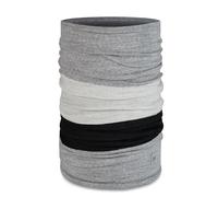 Buff Bandana tubulaire unisexe en laine mérinos Colourblock Move, grisâtre, taille unique
