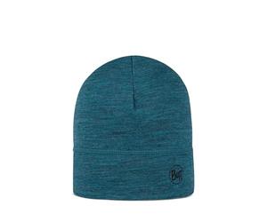 Buff,Bonnet Merino Lightweight Echarpe multifonctionnelle, 100 purcent Laine mérinos, Randonnée, Outdoor, Durable, Légère, Fine, One Size, Bleu