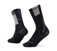Buff Chaussettes de running Coolnet Crew - Respirantes, anti-odeurs, compression - L (42-44) Noir