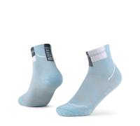 Buff Chaussettes de running Coolnet Quarter – Unisexe Respirant Bleu clair Taille 42-44