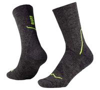 Buff Chaussettes de running Dryflx Crew – Unisexe Noir – Taille 42-44