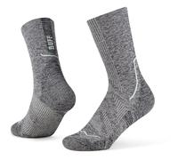 Buff| Chaussettes Dryflx Crew Quick Dry, Cushioned, Running, Cool, Comfortable Hommes Femmes L Dapple Grey