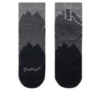 Buff Chaussettes Lightweight Merino Wool Quarter – gris foncé – S