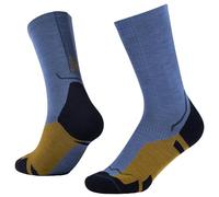 Buff, Chaussettes LW Merino Wool Crew Léger, randonnée, force naturelle, confort, amorti, L, Bleu