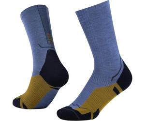 Buff, Chaussettes LW Merino Wool Crew Léger, randonnée, force naturelle, confort, amorti, L, Bleu