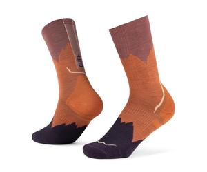 Buff| Chaussettes LW Merino Wool Crew Léger, randonnée, force naturelle, confort, amorti, M, Arancione