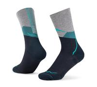 Buff®| Chaussettes LW Merino Wool Crew Lightweight, Randonnée, Durabilité naturelle, Confortable, Rembourré S Bleu
