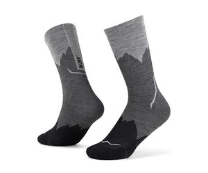 Buff®| Chaussettes LW Merino Wool Crew Lightweight, Randonnée, Durabilité naturelle, Confortable, Rembourré XL Noir