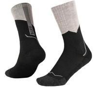Buff Chaussettes Merino MW Crew Laine mérinos, Contrôle des odeurs, Régulation thermique, Randonnée, Anti-ampoules, Confort, Qualité Hommes Femmes XL Noir