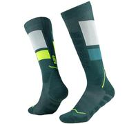 Buff Chaussettes ThermoNet Over the Calf Thermique, Amorti, Support de la voûte plantaire, Respirant, Confort, Anti-ampoules, Neige, Ski Hommes Femmes L Teal Blue