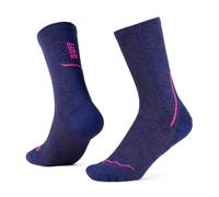 Buff Chaussettes de running Dryflx Crew unisexe Bleu foncé Taille 36-38
