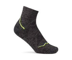 Buff Dryflx Quarter Chaussettes de running Unisex-noir, Taille 45-47