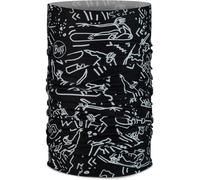 Buff Ecostretch Neckwarmer Juniors Tivat Noir Junior Unisex