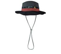 Chapeau Buff Booney Explore noir rouge gris - S-M