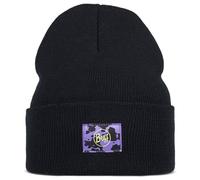 Buff - Kid's Knitted Beanie Bery - Bonnet - One Size - bery black