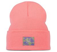 Buff - Kid's Knitted Beanie Bery - Bonnet - One Size - bery rose pink