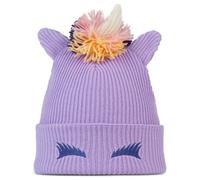 Buff - Kid's Knitted Beanie Fun - Bonnet - One Size - unicorn grape ice