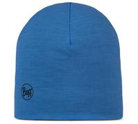 Buff - Kid's LW Merino Wool Reversible Hat - Bonnet - One Size - multistripes royal / graphite