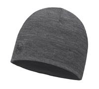 Buff Lightweight Merino Wool Bonnet Solid Grey one size