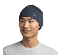 Buff Lightweight Merino Wool Bonnet Solid Night Blue Unisexe one size