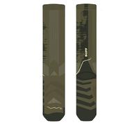Buff - Merino Heavyweight Over The Calf Socks - Chaussettes ski Olive Green - XL