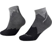 Buff Chaussettes Lightweight Merino Wool Quarter – laine mérinos légère – gris foncé – XL