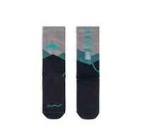 Buff Chaussettes LW Merino Wool Crew – Laine mérinos, légères, rembourrées, confortables – S Bleu