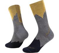 Buff Chaussettes LWC3 – laine mérinos, légères mi‑mollet – Gris beige M